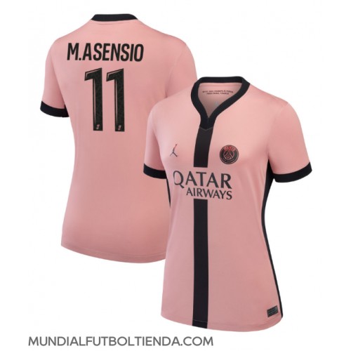 Camiseta Paris Saint-Germain Marco Asensio #11 Tercera Equipación Replica 2024-25 para mujer mangas cortas